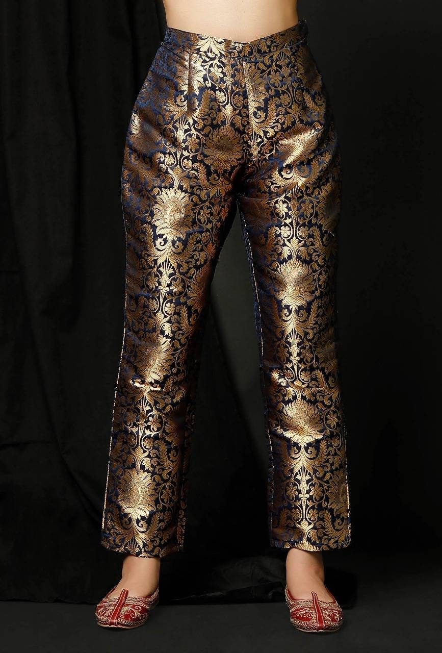 brocade pants with top