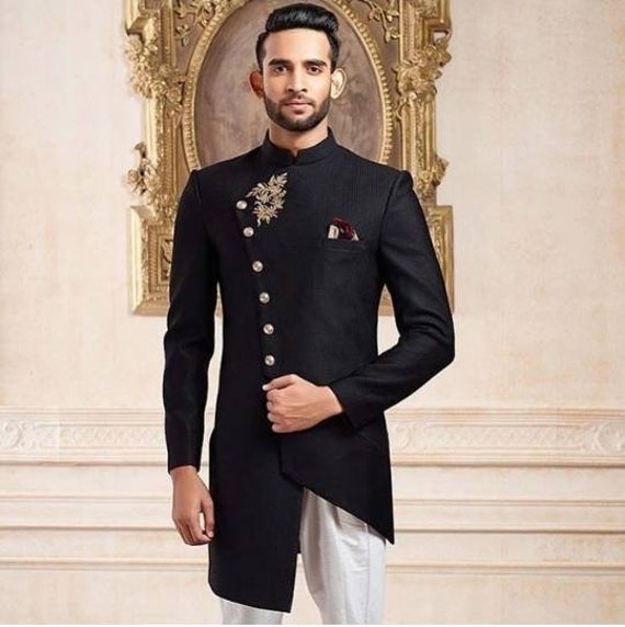 indo western black suit