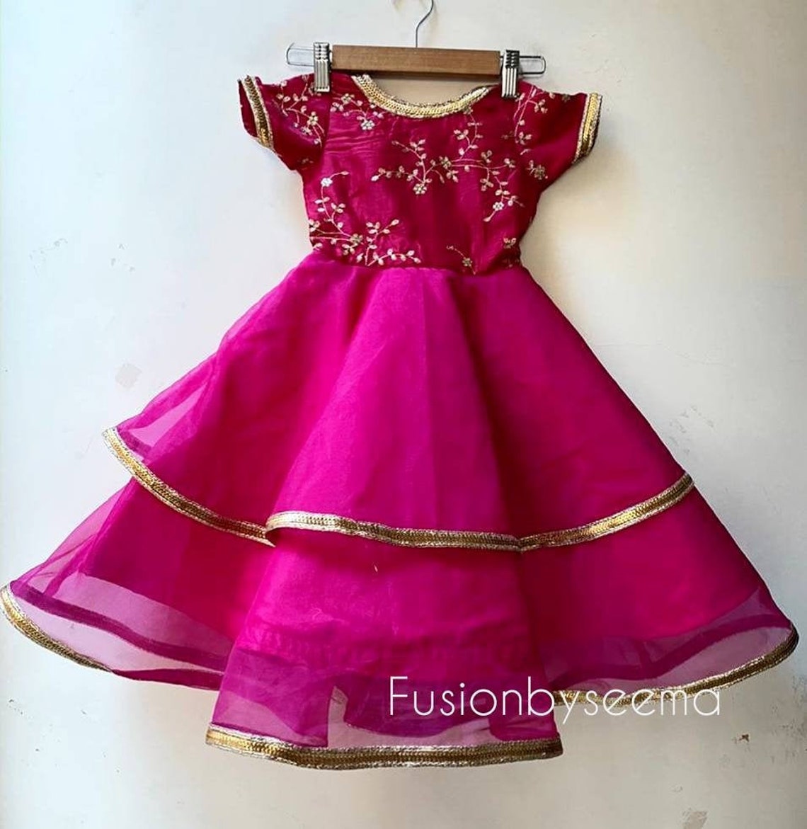 Kids Organza Frock Dress and designer dress for girls mother | Etsy