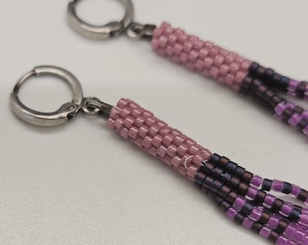 Purples Dangly Earrings
