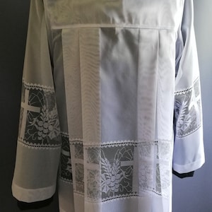 Lace surplice chasuble vestment