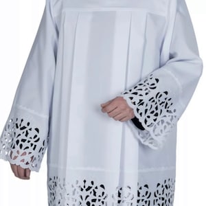 Embroidered surplice chasuble vestments