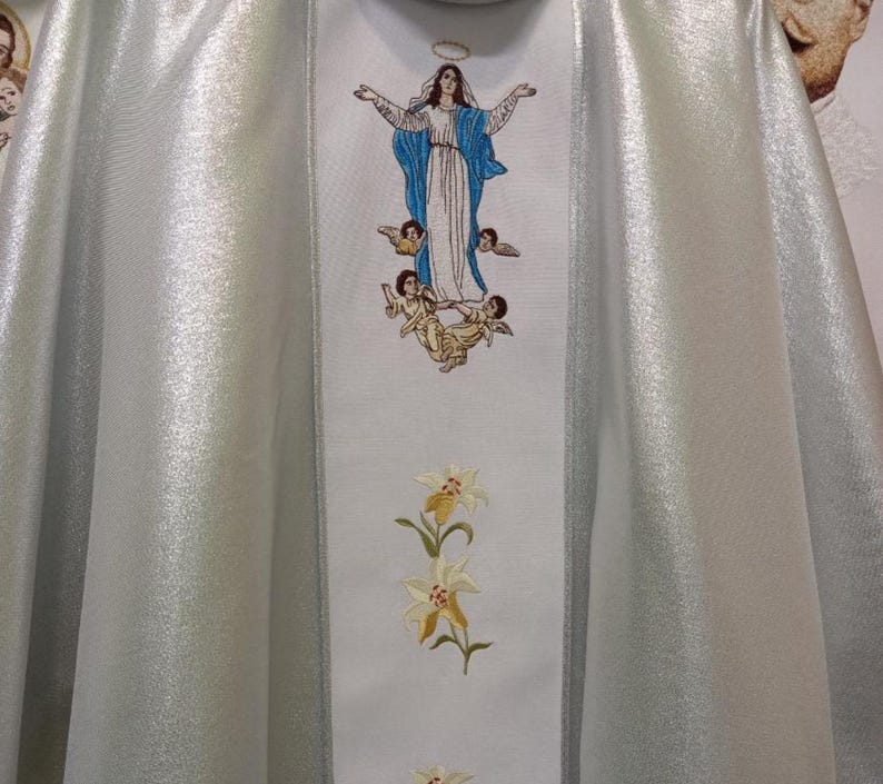 Assumption of the Blessed Virgin Mary Chasuble Vestments - Etsy