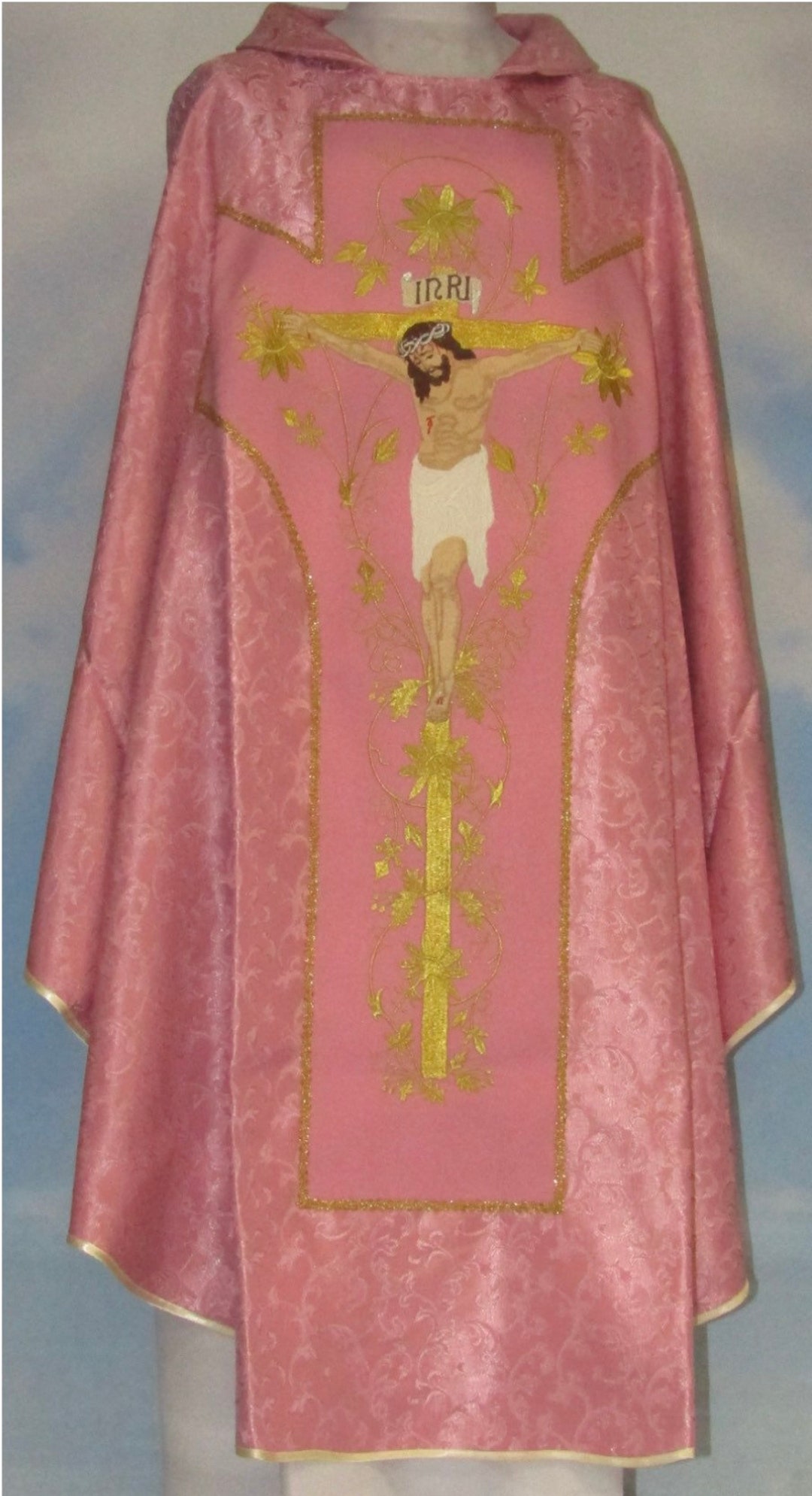 Rose Chasuble Vestment Etsy