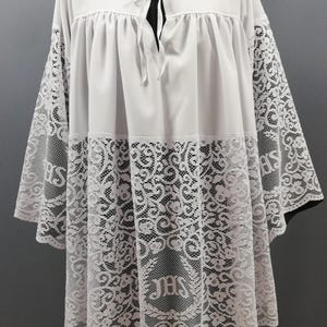 Lace surplice chasuble vestment