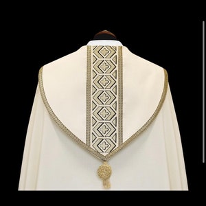 Gold cope chasuble vestments