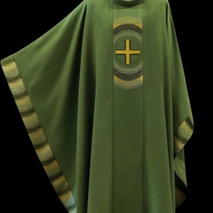 Green chasuble vestments
