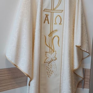 White chasuble vestments