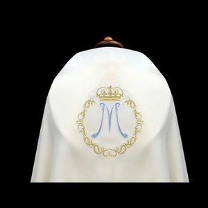 White Marian humeral veil