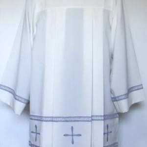 Embroidered surplice chasuble vestments