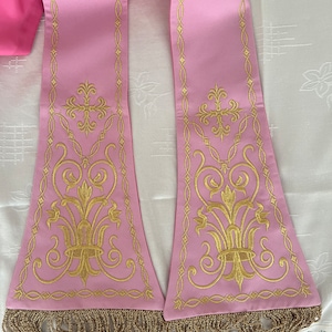 Rose Roman table vestment stoles Messgewand