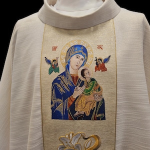 Our Lady of Perpetual Help chasuble vestment Messgewand Kasel Casula Prieatergewand