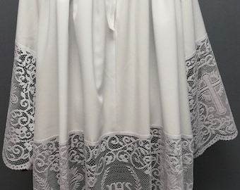 Roman style Lace surplice chasuble vestments