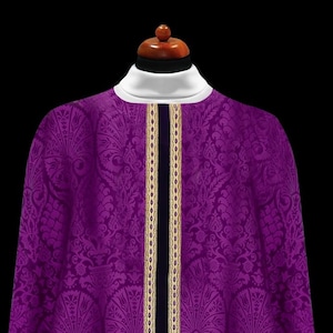 Purple chasuble vestments