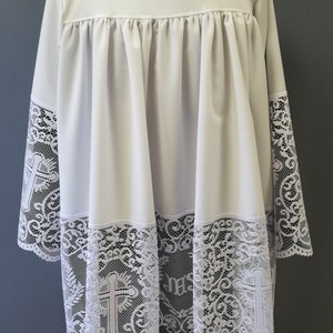 Roman style Lace surplice chasuble vestment