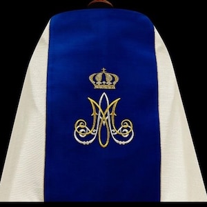 White Marian humeral veil