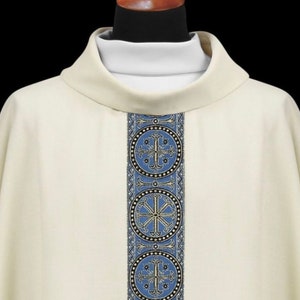 White Marian chasuble vestments