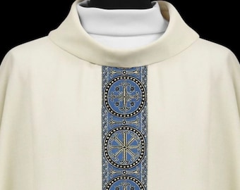 White Marian chasuble vestments