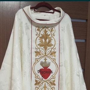 Sacred Heart chasuble vestments