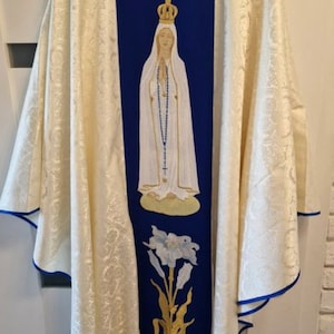 Marian Fatima chasuble vestments