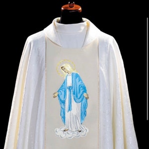 Mary Immaculate chasuble vestments