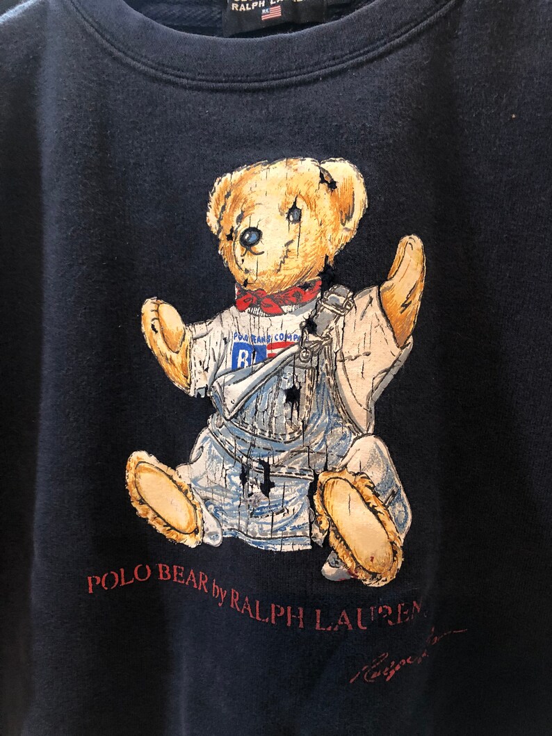 Vintage Polo Bear Ralph Lauren Kids Sweater | Etsy