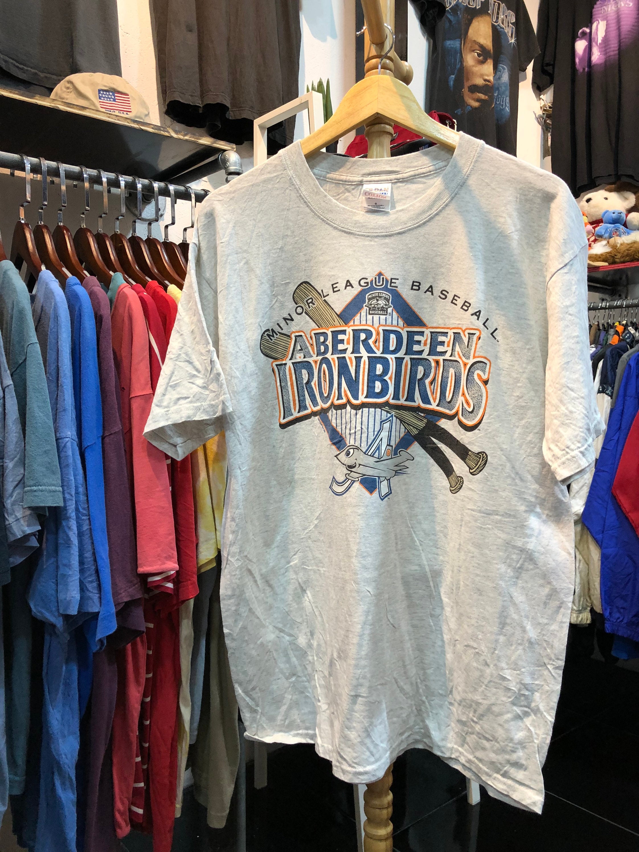 Vintage Aberdeen Ironbirds MLB Original Big Logo Tshirt Etsy