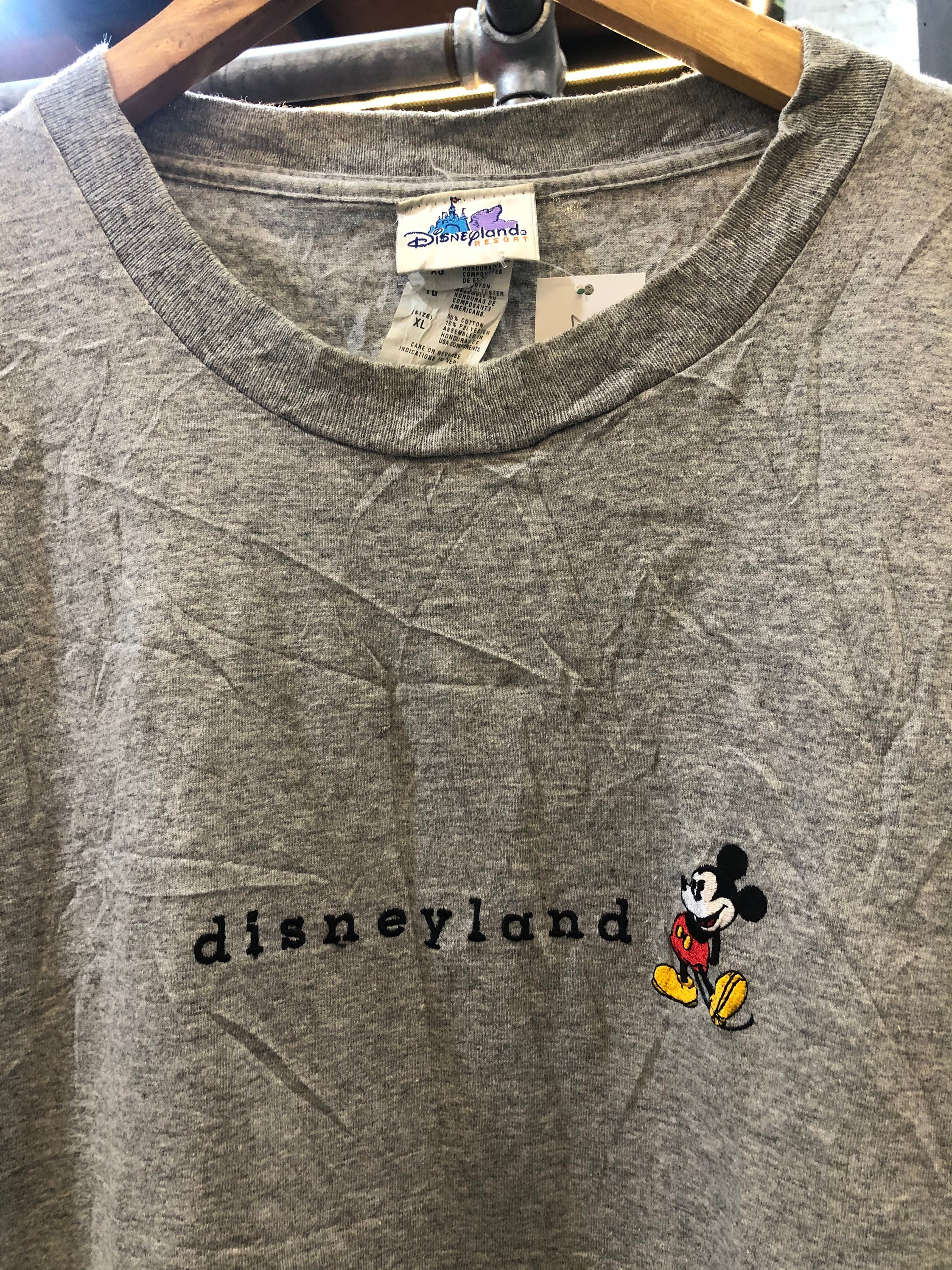 Vintage Disneyland Mickey Mouse Embroidered Logo Tshirt Etsy