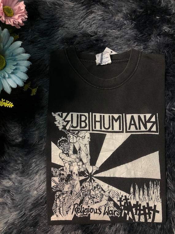 Vintage Subhuman punk band T-shirt