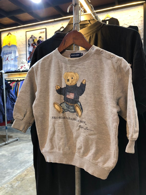 Vintage Polo Bear By Ralph Lauren Kids Sweater