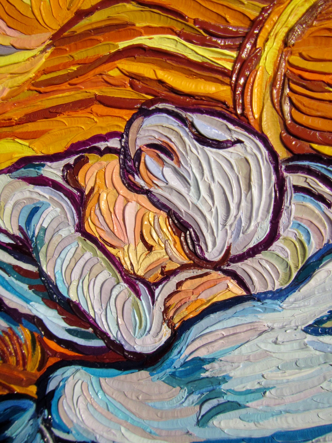 The Siesta Vincent Van Gogh painting Hand-painted impasto Oil | Etsy