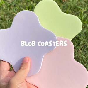 Blob Coasters, Pastel Trinket Dish, Dopamine Decor, Housewarming Gift