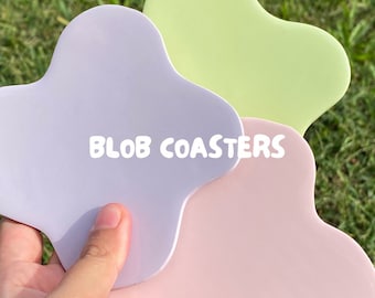 Blob Coasters, Pastel Trinket Dish, Dopamine Decor, Housewarming Gift