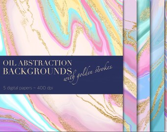Abstract Painting Happy Planner Cover Marble Background Etsy