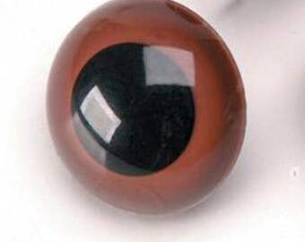 10mm Brown Animal Safety Eyes with Washers: Amigurumi Doll Eyes, 2 Pairs