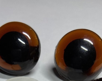 12mm Dark Brown Animal Eyes: Doll & Amigurumi Craft Eyes (4pcs)