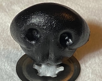 15mm Black Animal Safety Nose: Bear, Dog, Cat Amigurumi