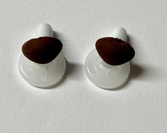 12MM Brown Animal Safety Nose: Amigurumi Bear, Dog, Cat (2 Noses)