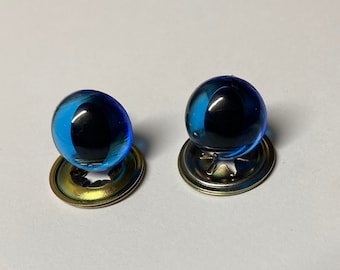 Clear Blue Cat Safety Eyes: Amigurumi Animal Eyes (9mm-18mm)
