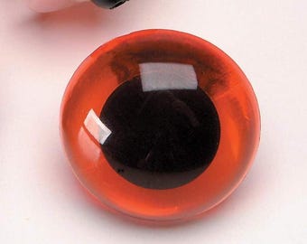 18mm Amber Safety Eyes: 4pcs Doll & Amigurumi Eyes with Washers