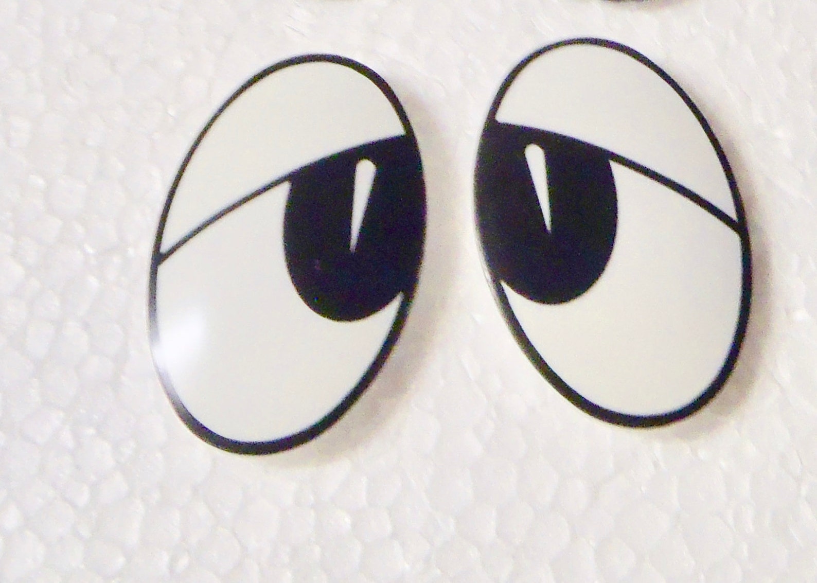 Oval Half Lid Comical Eyes Safety Eyes Animal Eyes Puppet Etsy