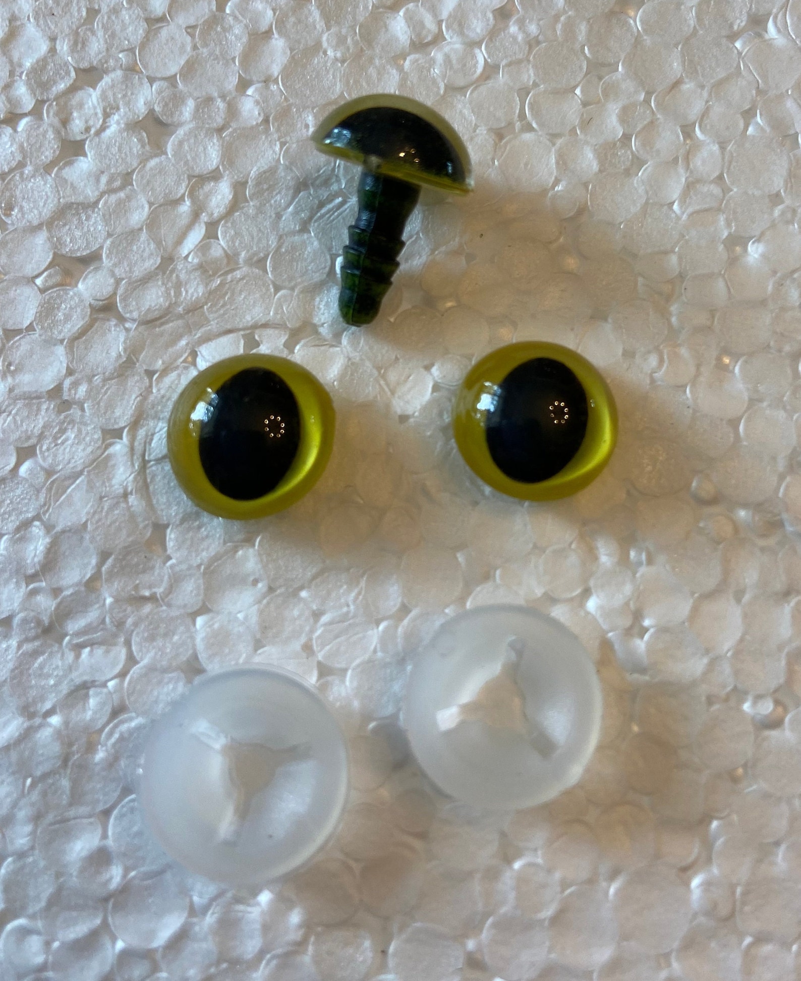 Green Cat Craft Safety Eyes Animal Cat Dolls Eyes Darice Shank Etsy