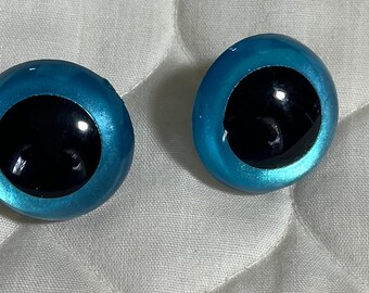 Aqua Blue Animal Safety Eyes 21mm: Amigurumi Craft Supplies
