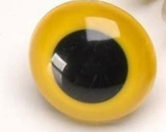 6mm Yellow Iris Safety Eyes: Amigurumi Doll Eyes, 10 Count