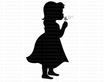 Download Girl Blowing Flower Etsy