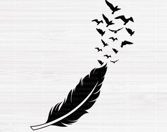 Download Feather Birds Svg Etsy