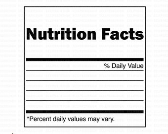 Featured image of post Editable Nutrition Facts Label Template Print your nutrition label on an appropriately sized label and apply it to your product packaging as a separate