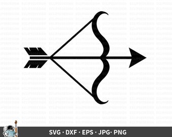 Download Bow And Arrow Vector Etsy