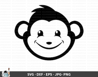 Download Monkey Face Svg Etsy