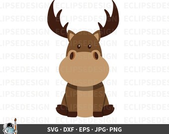 Download Baby Moose Svg Etsy
